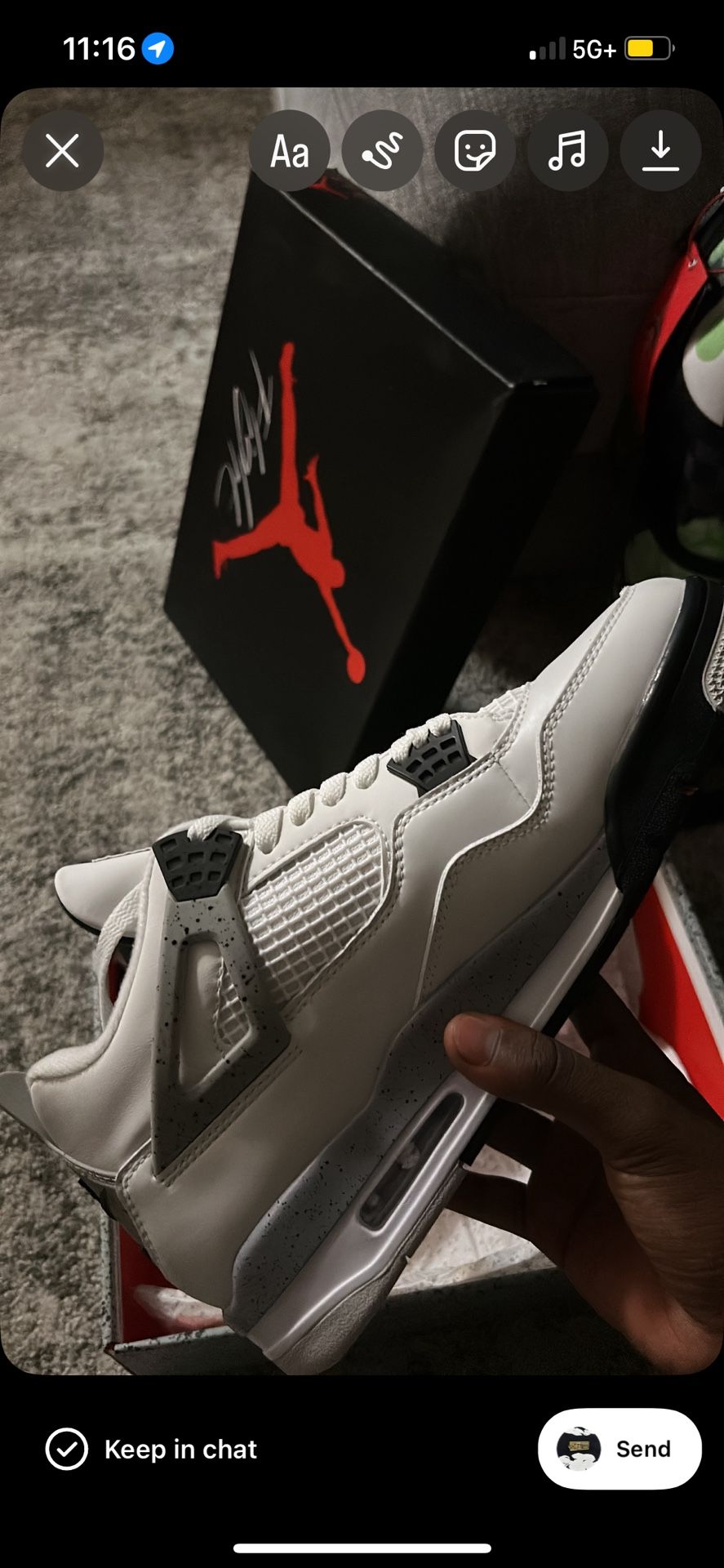 Air Jordan 4 Retro White Cement