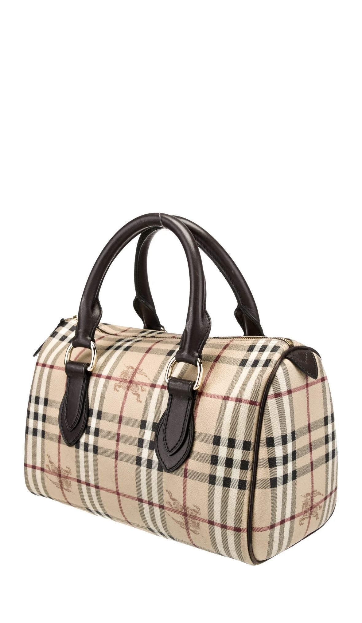 Burberry Haymarket Check Top Handle Bag
