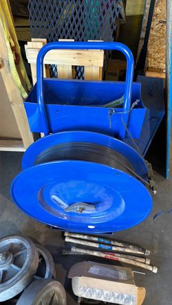 Poly Banding Strapping Strap Band Roll With Cart And Tools -  $150
