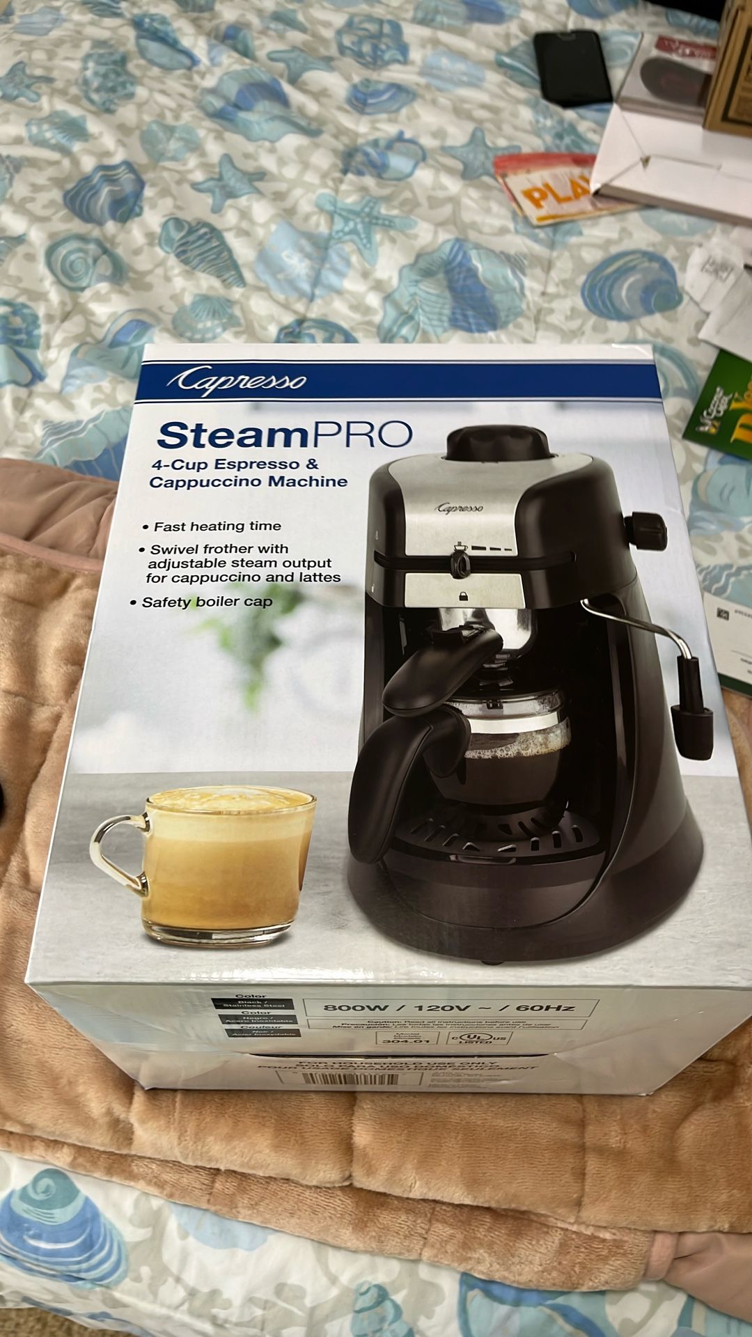 Capresso Steam Pro 4-Cup Espresso & Cappuccino Machine