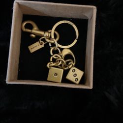 Dice key chain charm