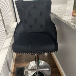 adjustable Velvet Stool