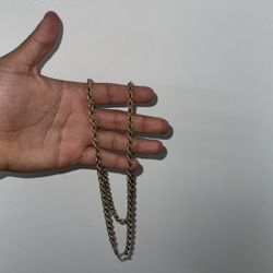 14K 26” HOLLOW ROPE GOLD CHAIN 