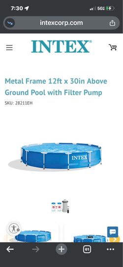 Intex 12 ft above ground pool