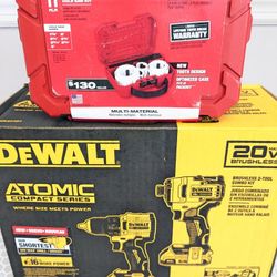 20V Max DeWalt ATOMIC Combo + Milwaukee 11pcs HOLE DOZER 