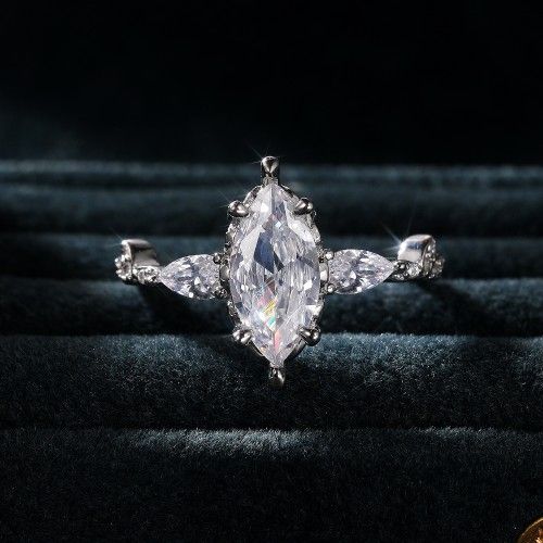 "Beautiful Marquis CZ Romantic Trendy Fashion Ring for Women, K824
 
  