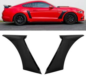 15-23 Ford Mustang GT350 Style Side Fender Trim Gloss Black
