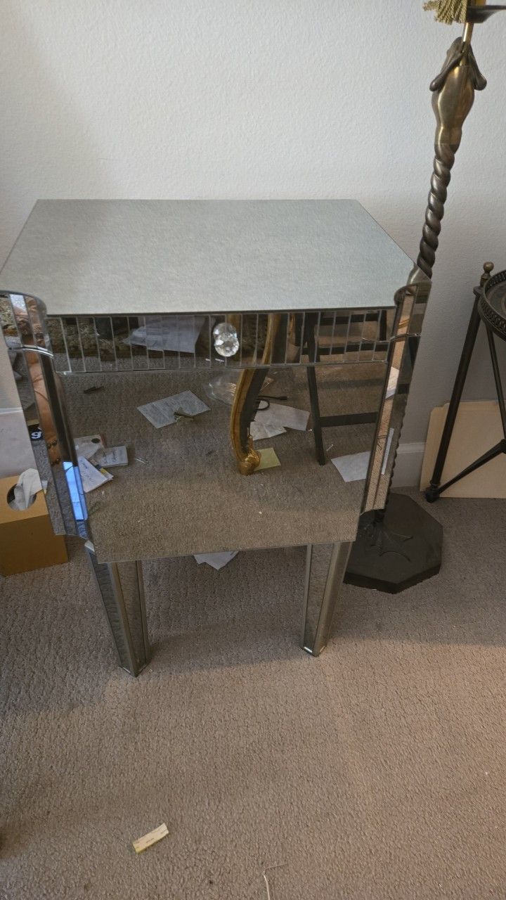 Glass End Table