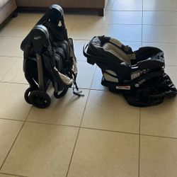 baby stroller and car seat