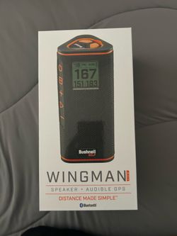 Bushnell Wingman View Golf GPS Speaker Bluetooth Audible GPS Magnetic Mount