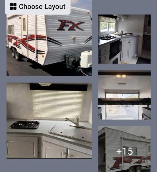 2008 Rage'N 23ft toy hauler trailer with over  2k repairs! 