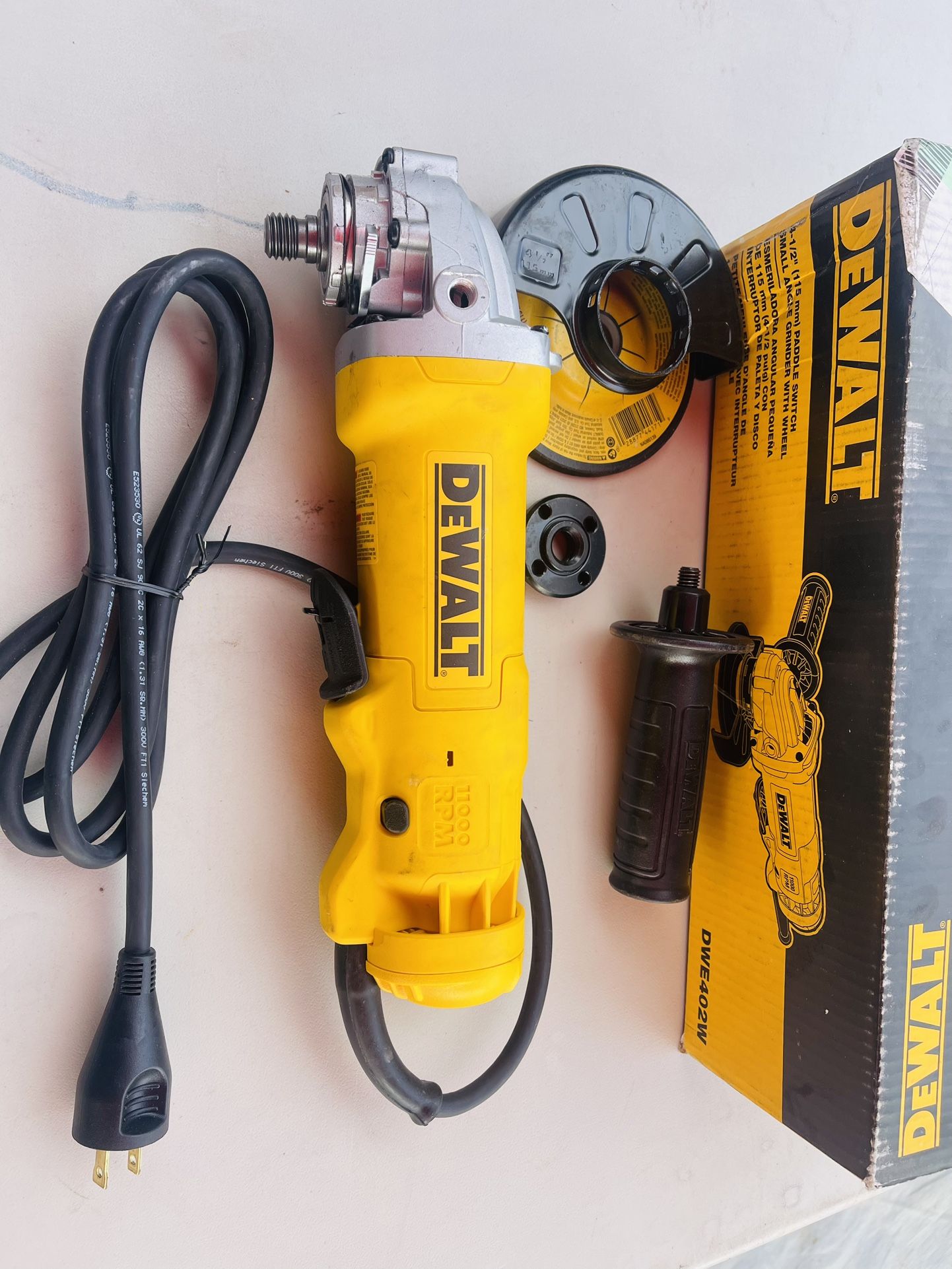 DEWALT 11 Amp Corded 4.5 in. Small Angle Grinder