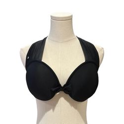 Women’s Aqua Swim La Vie en Rose Aqua Bra Top Black Bikini Top Size XL