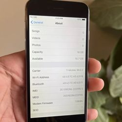 iPhone 6 16 gB T MOBILE