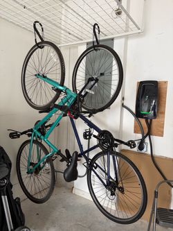 Two transit bicycles. One men’s bicycle and one women’s