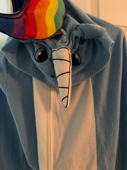Blue Unicorn Kigurumi Onesie Costume L