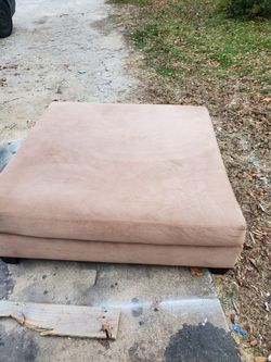 Huge Suede Ottoman 4ftx4ft