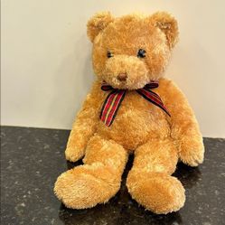 Ty Classics Collection “Bojangles” the Bear with Red Plaid Bow (13 inch) 
