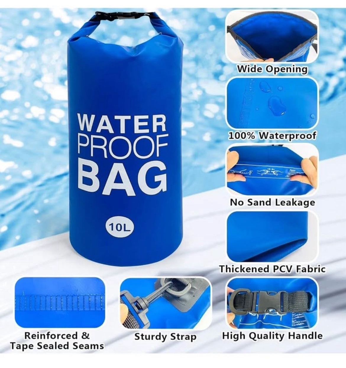 Dry bag , Pool Step Weights, Pool Weights for Ladders, Waterproof bag