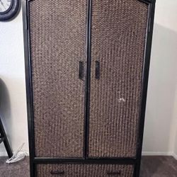 Free! Pier One Wicker Armoire/TV Stand
