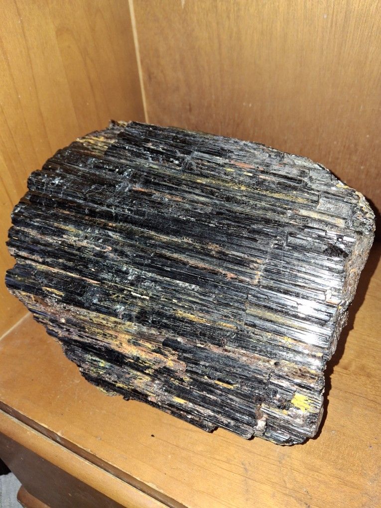 21lb Raw Black Tourmaline Mix With Mica And Feldspar.