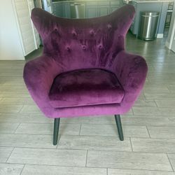 purple accent chair