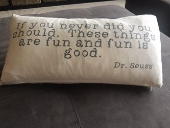 Dr. Seuss pillow