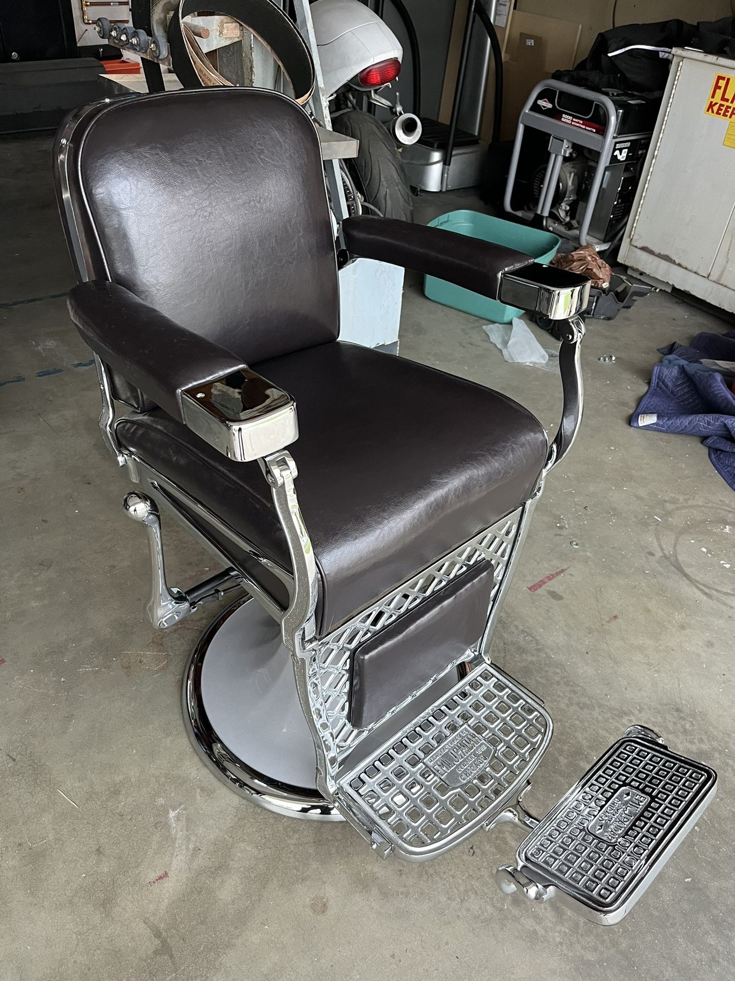Emil J Paidar Barber Chair 1920’s Restored Possible Trades
