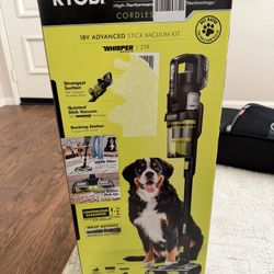 Ryobi Brushless Cordless Advance Whisper Series Stick Vacuum NEW