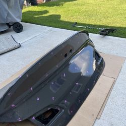 G37 Sedan Carbon Fiber Trunk w Purple Flakes