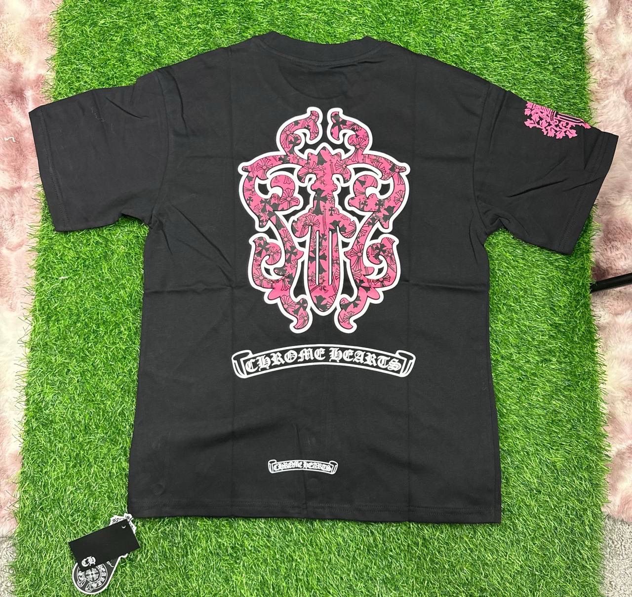 Chrome Hearts t-shirt black & pink Size L