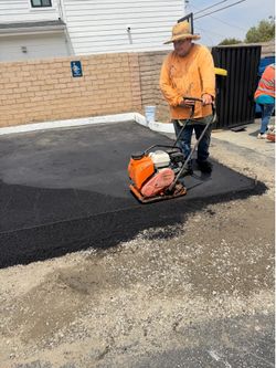 Asphalt paving and handicap ADA