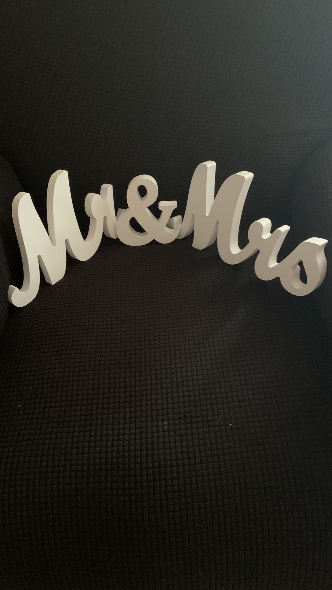 Mr And Mrs Wedding Table Accessorie