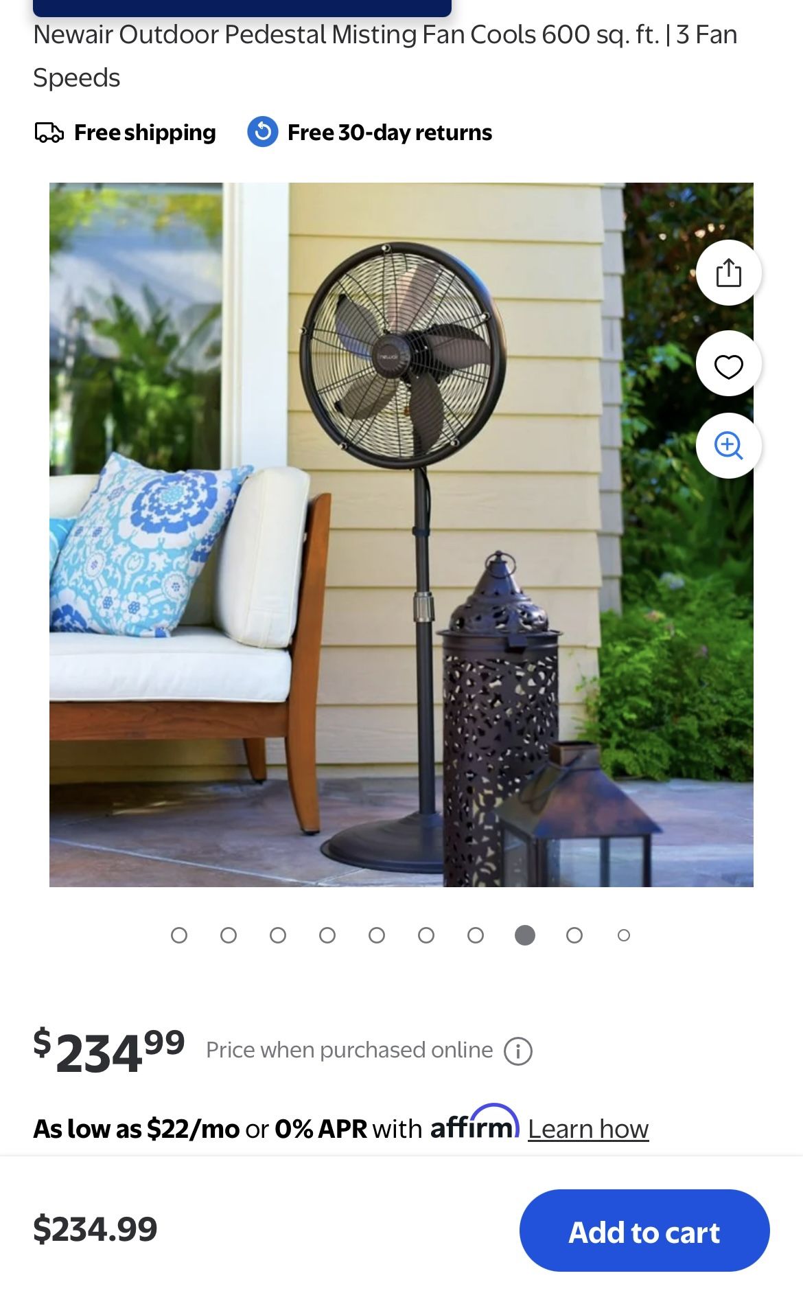 SPT 18 in. Oscillating Misting Fan
