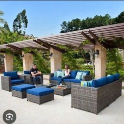 12 Pieces Extra Large Patio Furniture Set Fully Assembled Ready To Go Brand New In The Box Brand New Patio Set High Quality 🆕🚚🆕