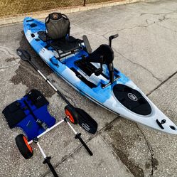 BKC 12’ pedal Fishing Kayak 