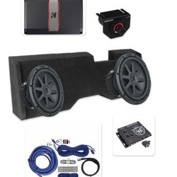 NEW BASS PACKAGE KICKER AUDIO INSTALLED SILVERADO OR SIERRA 2014-2018