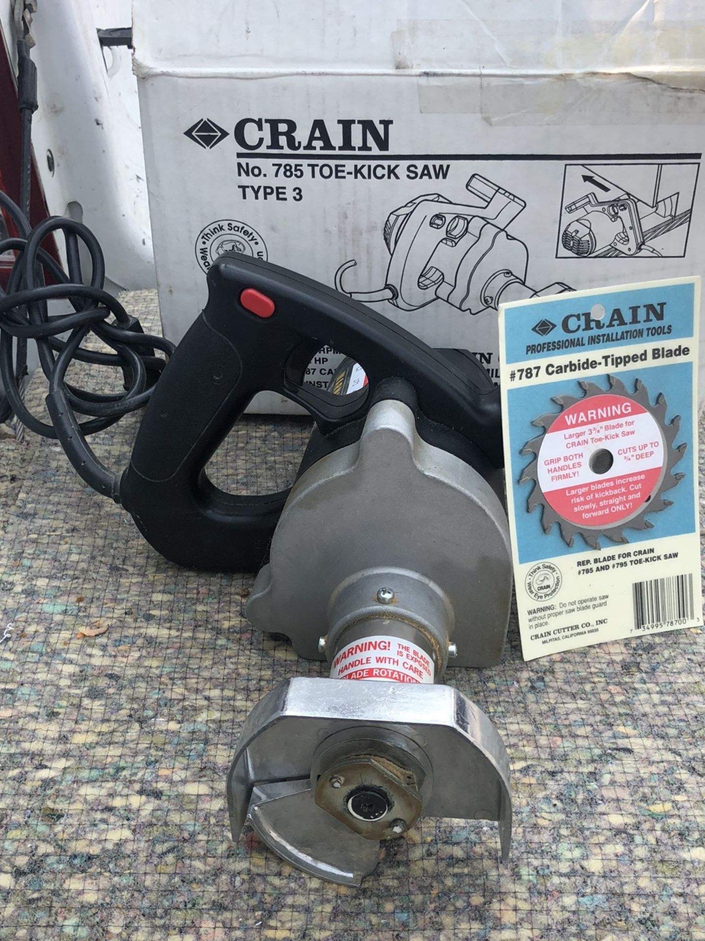 Crain Toe Kick Saw Brad New