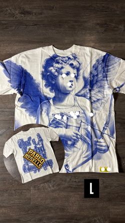 Angel Graphic Oversized T-Shirt Size Large