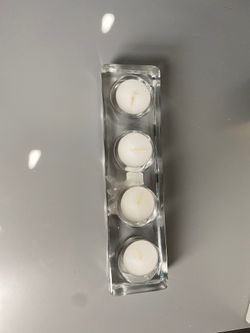 Crate & Barrel tea light candle holder