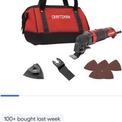 CRAFTSMAN 3 -Amp Variable speed 10 -Piece Oscillating Multi-Tool with Soft Case