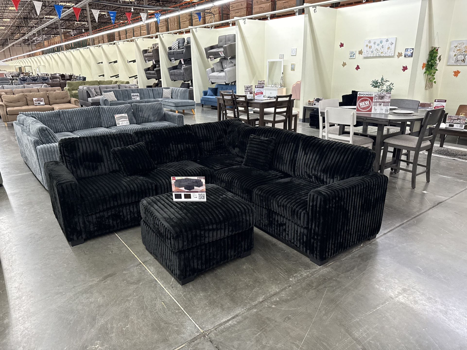 New Black Sectionals