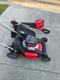 Self propelled craftsman 20v x2 so 40v mower and tools 380 firm no less see pictures for details specs