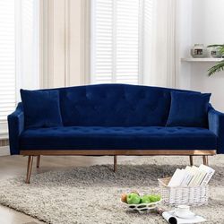 Velvet Futton Sofa Bed