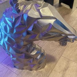 Handcrafted, Stainless Steel Solid Horse Head, Beautiful
