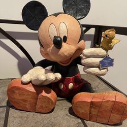 Wood Carved Disney Traditions Mickey Mouse 