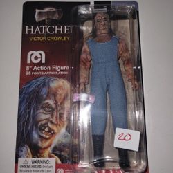 Hatchet Victor Crowley Halloween Horror Mego Action Figure 