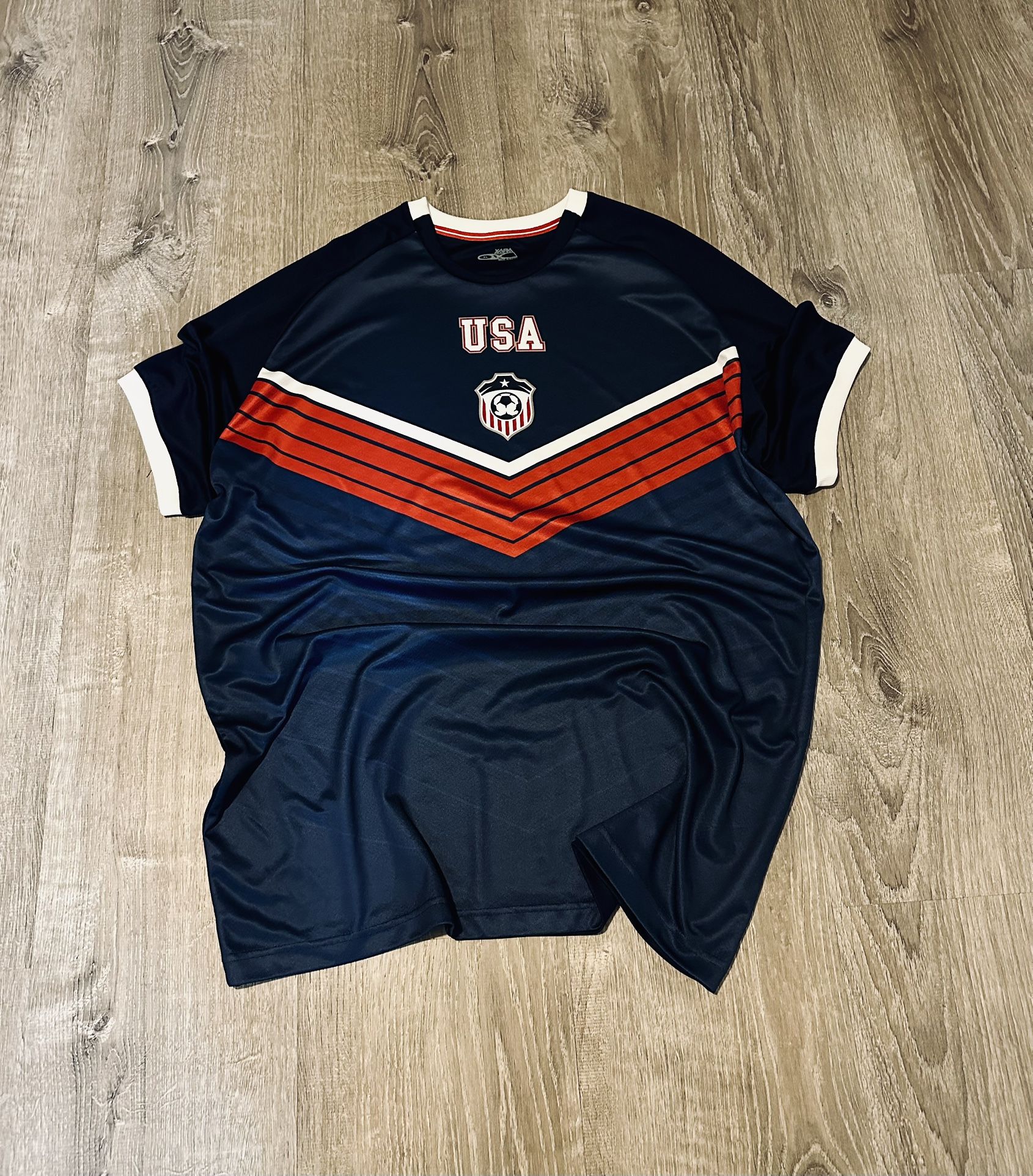 USA Soccer Jersey by Xara - Navy Blue - Men’s XL