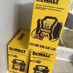 Dewalt 2000 Peak Amp Jump Starter, Digital Air Compressor, 