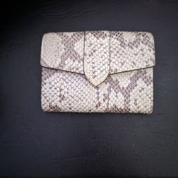 Samantha Thavasa Rattlesnake/Snakeskin Leather Wallet